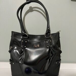 Beijo Brand women’s handbag purse.  Dark Gray.